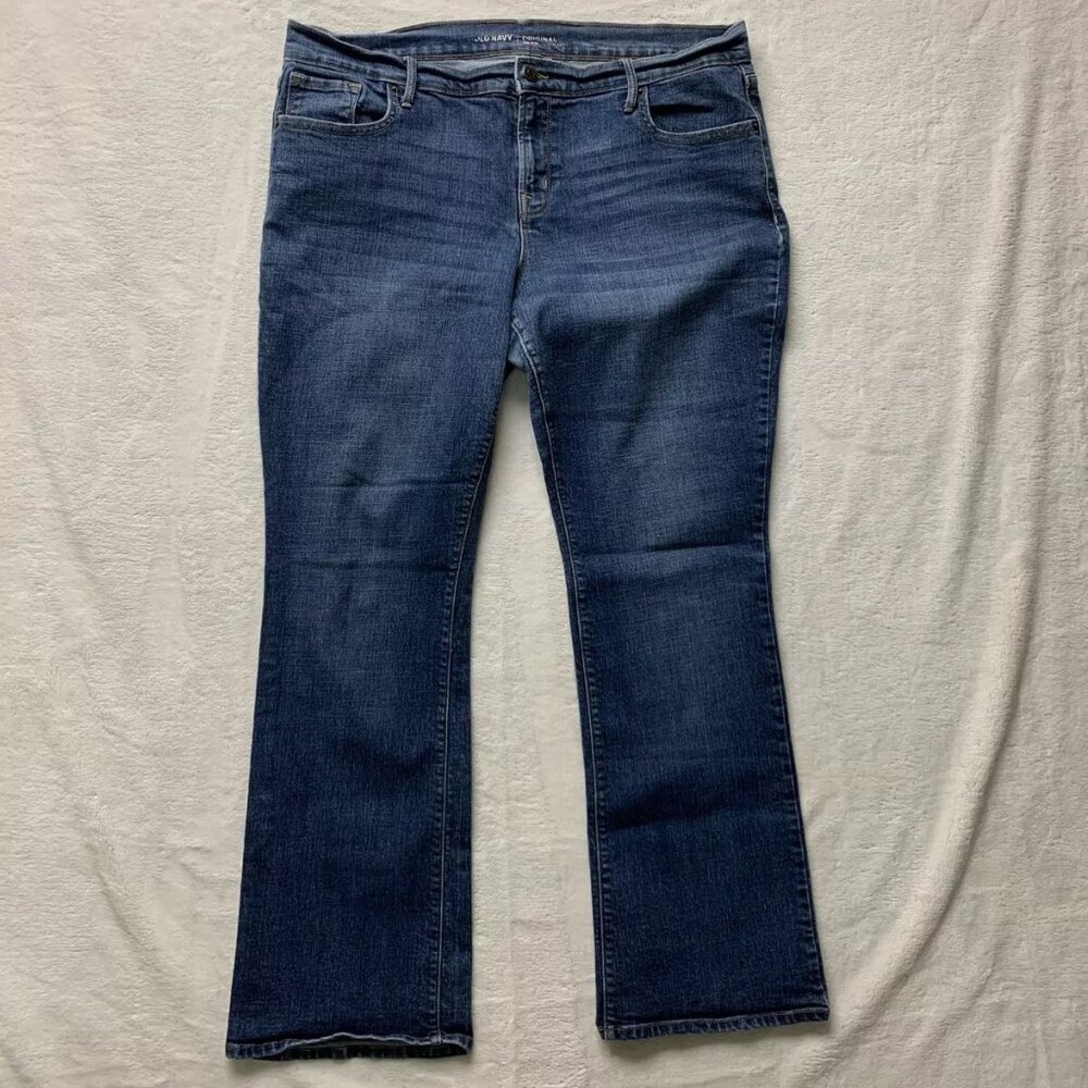 Old Navy Original Straight Boot Cut Women's Denim Jeans size 14 Short 36x29